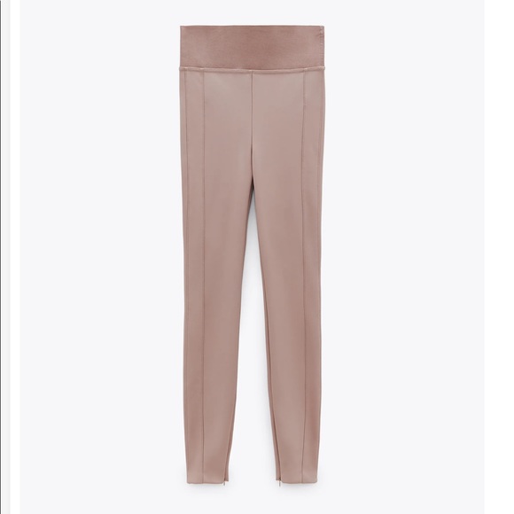 NWT! ZARA LEGGINGS WITH ELASTIC WAISTBAND - Picture 2 of 5